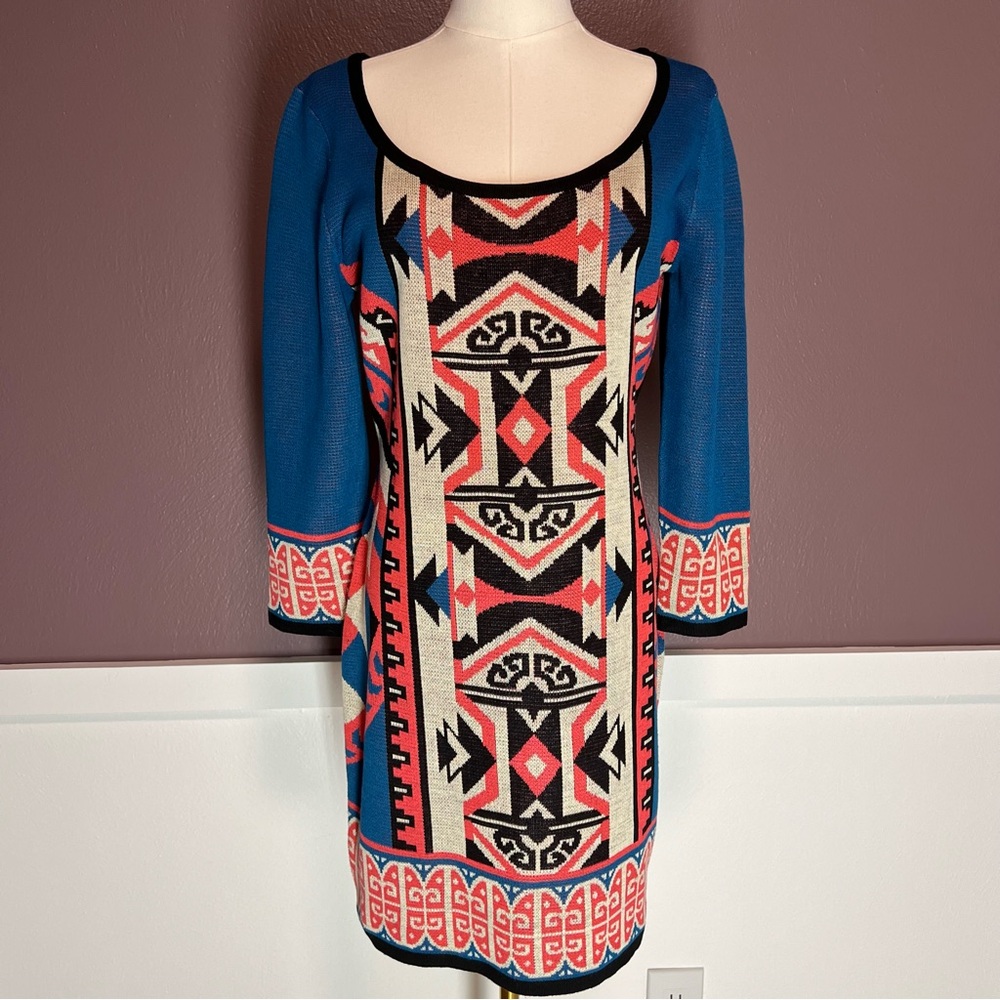 Flying Tomato Sweater Dress with 3/4 Sleeves